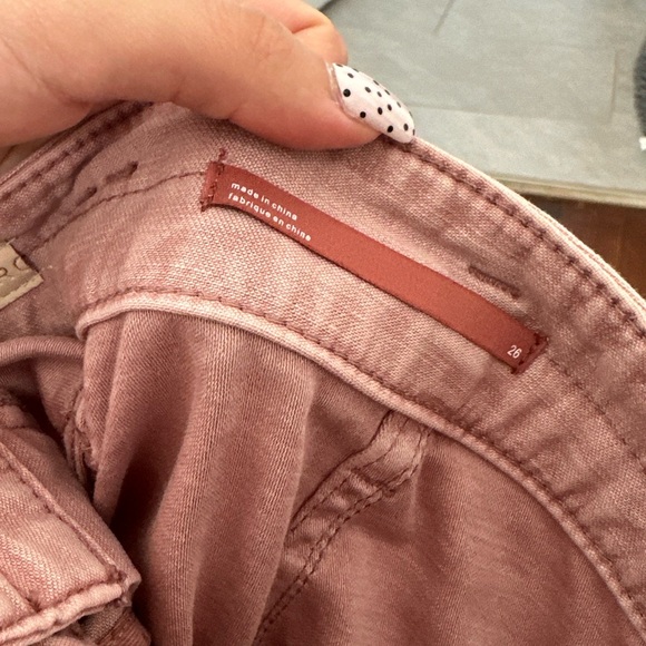 Rose/mauve Pilcro barrel jeans/pants - Picture 2 of 4
